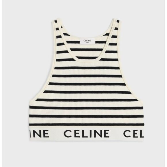 Celine Other - CELINE BRA IN ATHLETIC MESH CREAM / NAVY